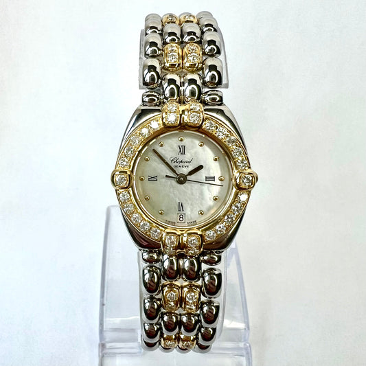 CHOPARD GSTAAD Quartz 24mm 2 Tone 1.52TCW DIAMOND Watch