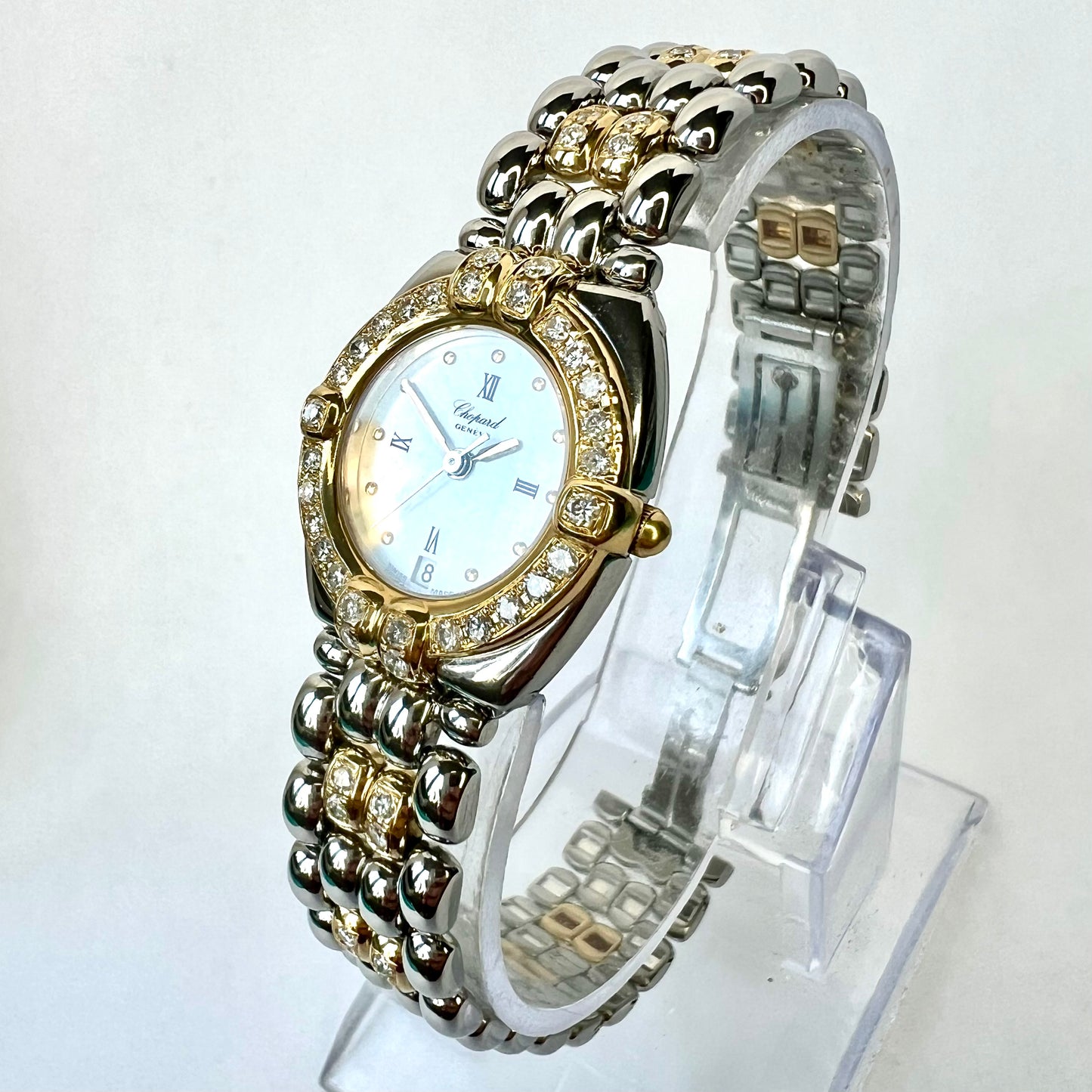 CHOPARD GSTAAD Quartz 24mm 2 Tone 1.52TCW DIAMOND Watch