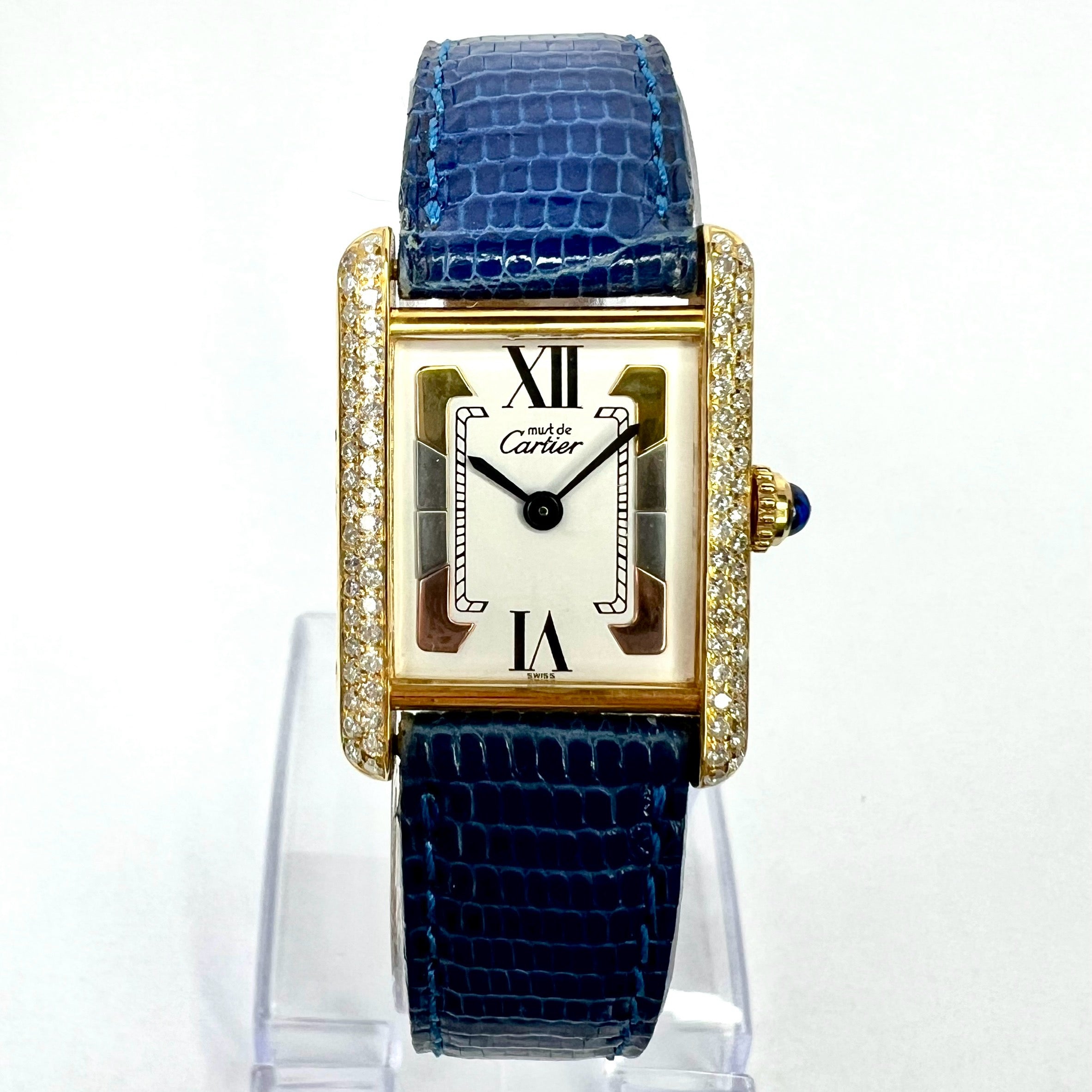 Cartier tank gold cheap plated