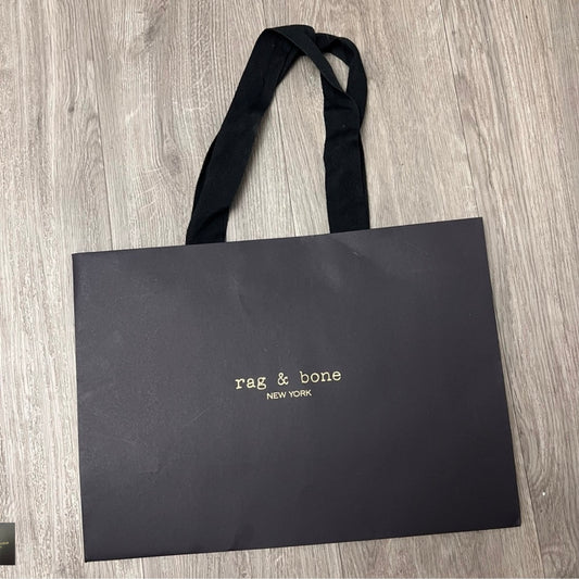 RAG & BONE Black Paper Shopping Gift Bag 16x11.5x6 inches