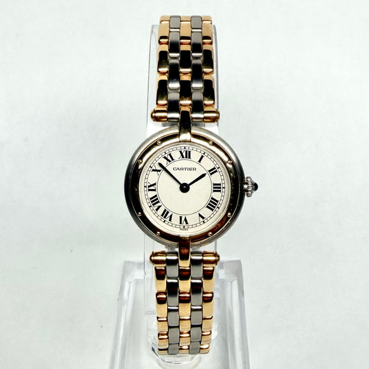 CARTIER PANTHERE VENDOME Quartz 24mm 3 Row Gold Watch Cream Dial