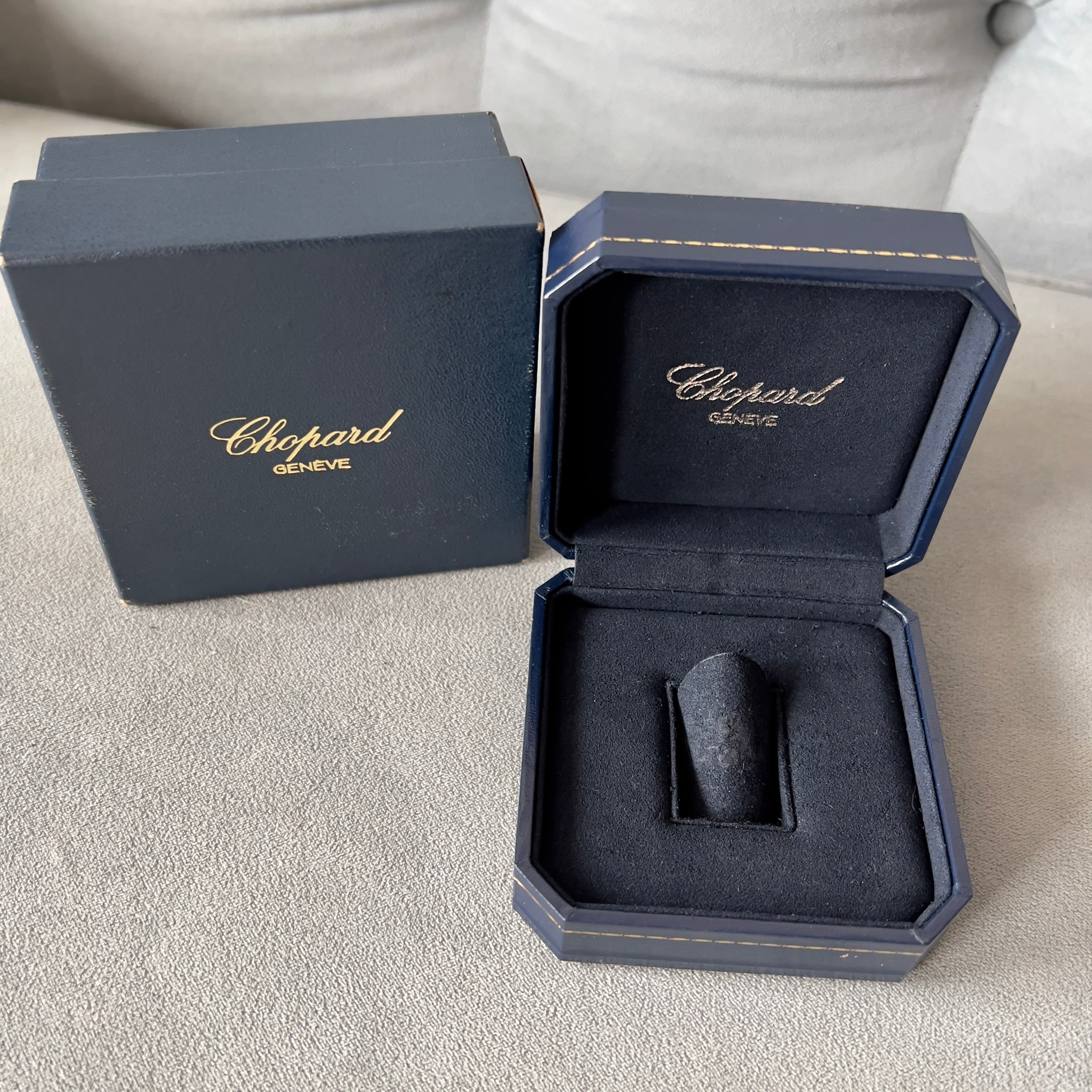 CHOPARD Ring Box + Outer Box 3.80x3.80x1.75 inches | NATILUXIA