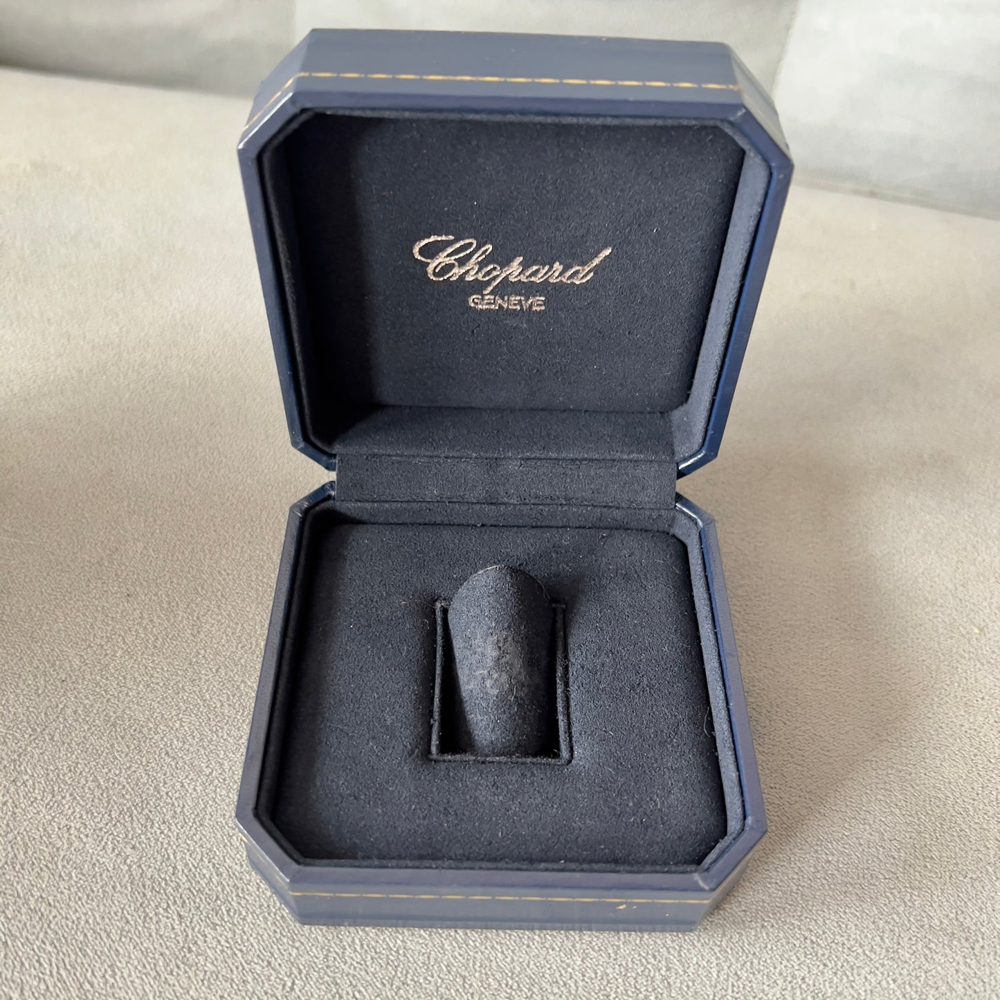 CHOPARD Ring Box + Outer Box 3.80x3.80x1.75 inches