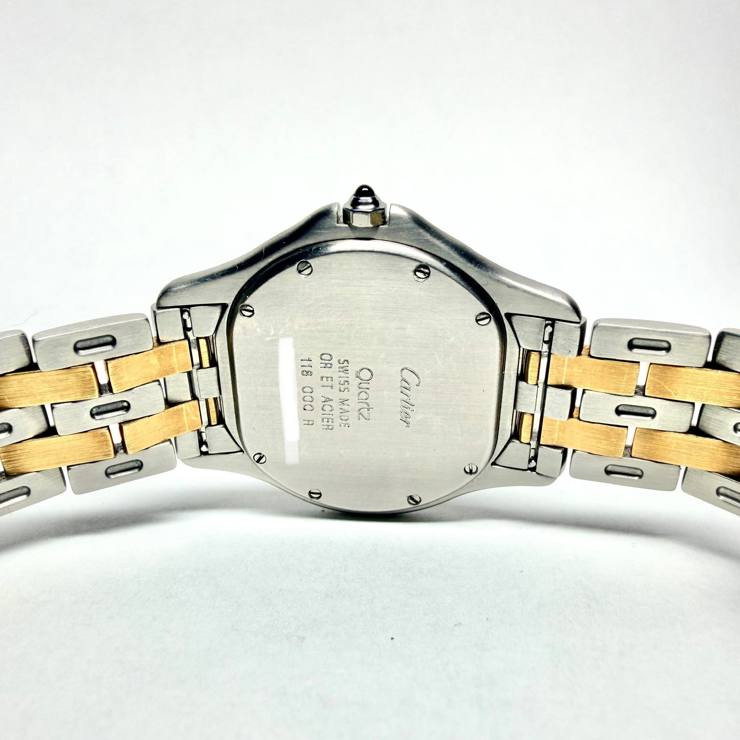 CARTIER PANTHERE COUGAR Quartz 32mm 2 Row Gold Watch