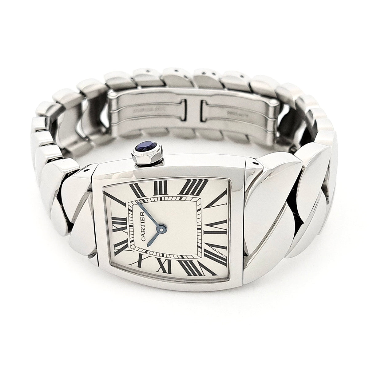 CARTIER LA DONA Quartz 28mm Stainless Steel Watch Off White Dial