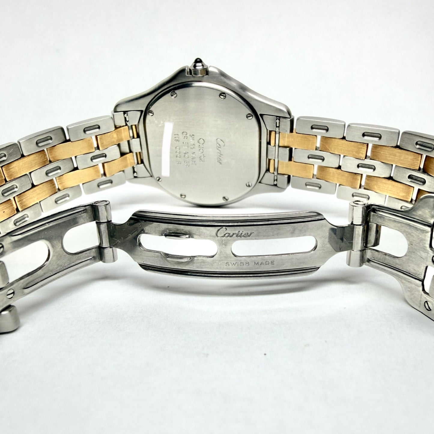 CARTIER PANTHERE COUGAR Quartz 32mm 2 Row Gold Watch