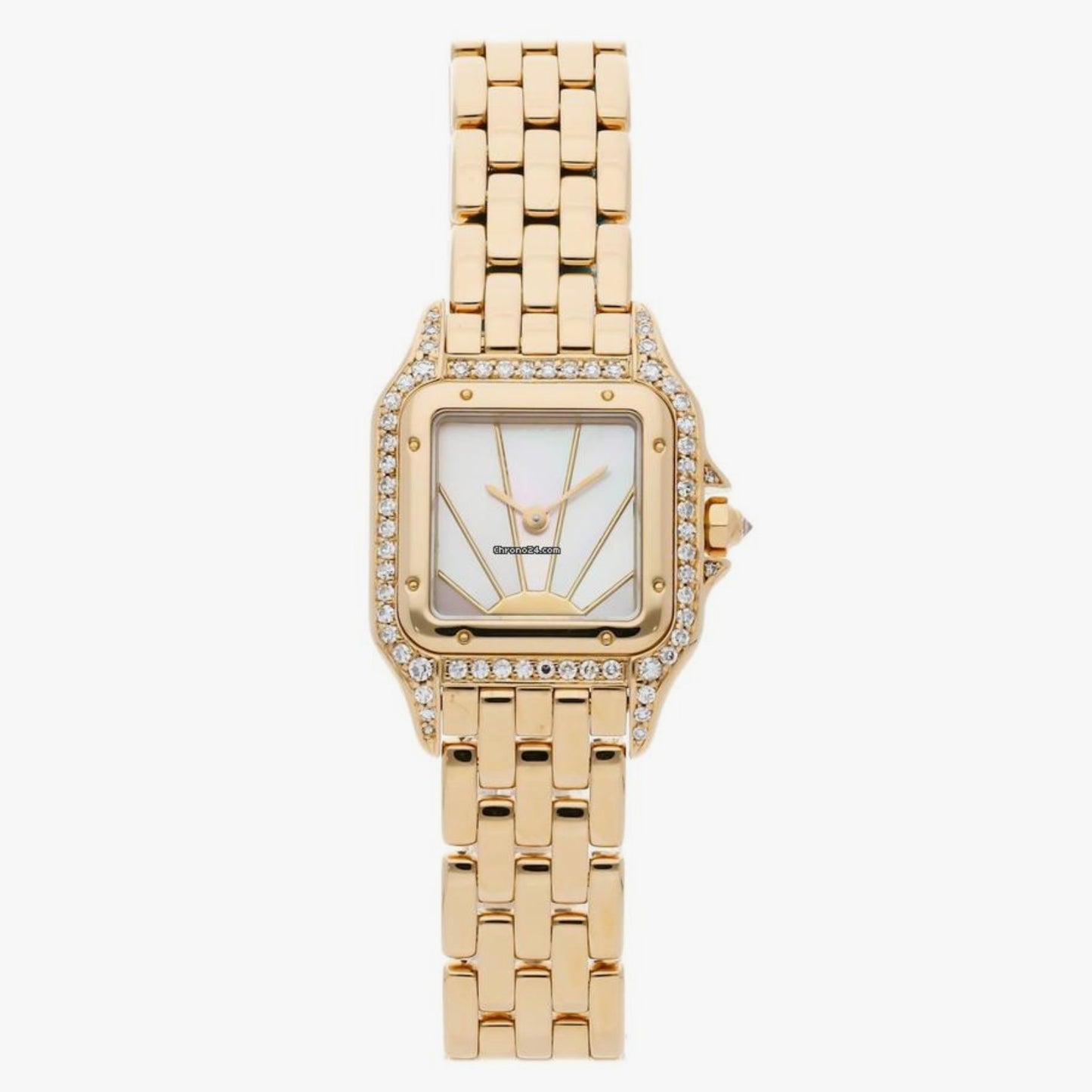 CARTIER PANTHERE Quartz 23mm 18K Yellow Gold 0.54TCW DIAMOND Watch