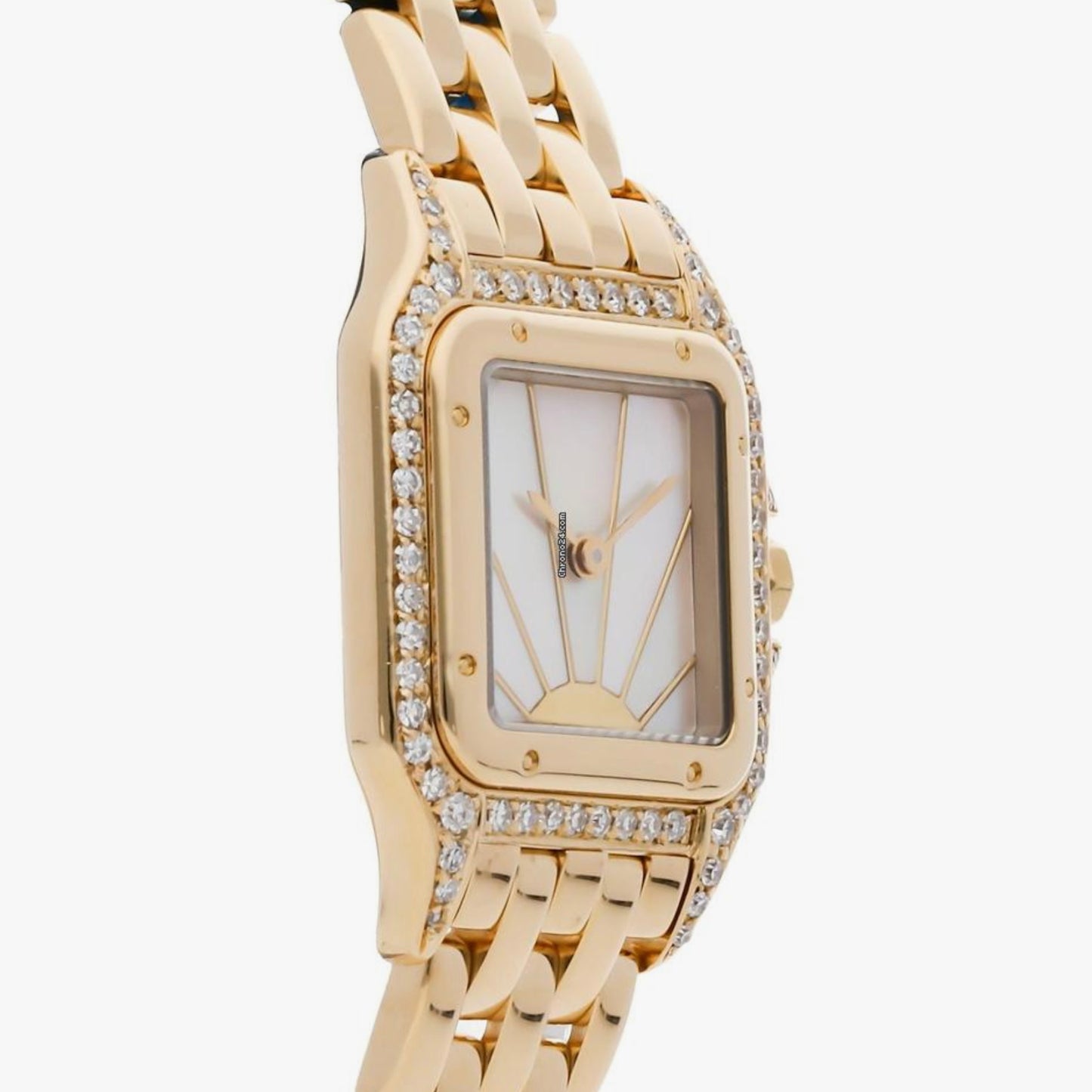 CARTIER PANTHERE Quartz 23mm 18K Yellow Gold 0.54TCW DIAMOND Watch