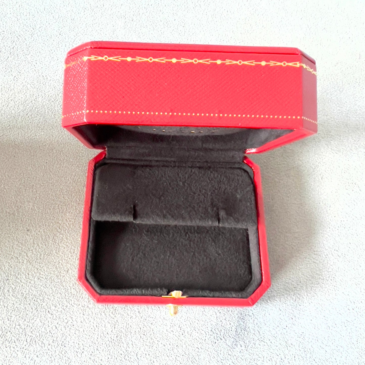 CARTIER Earrings/Cufflinks Box + Outer Box 3.5x3.25x2 inches