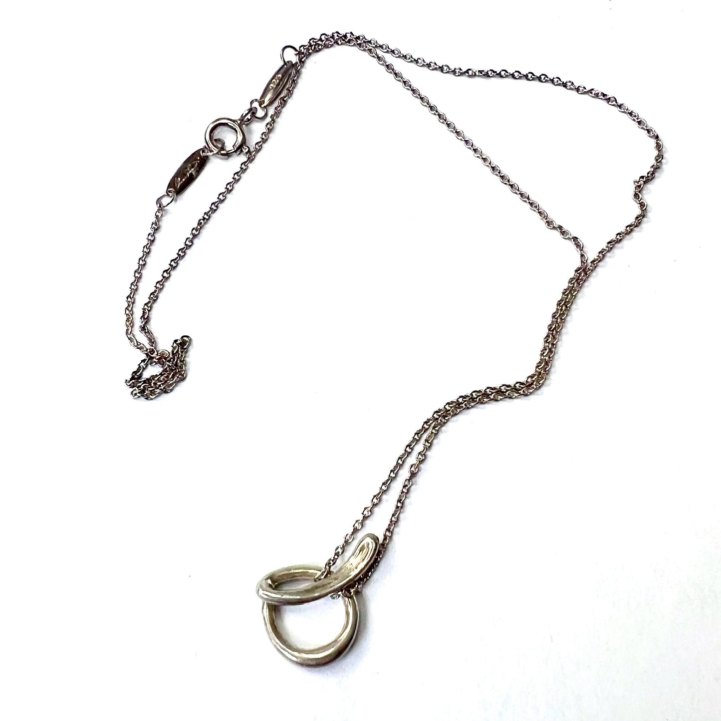 TIFANY & Co. Sterling Silver Necklace with Pendant 2.42g