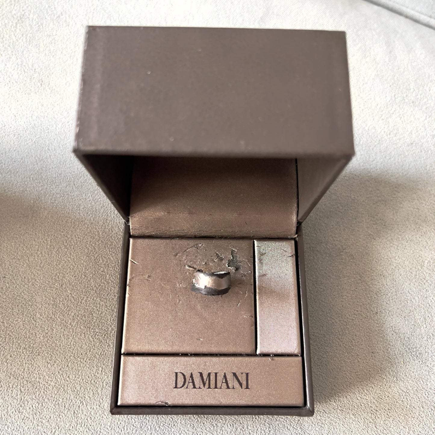 DAMIANI Ring Box + Outer Box 3.60x3.60x2.80 inches