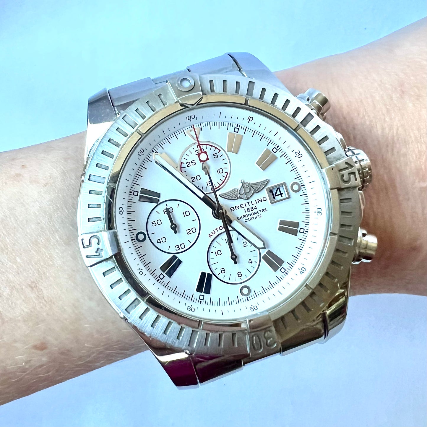 BREITLING Chronograph Chronometer 50mm Automatic Steel Watch