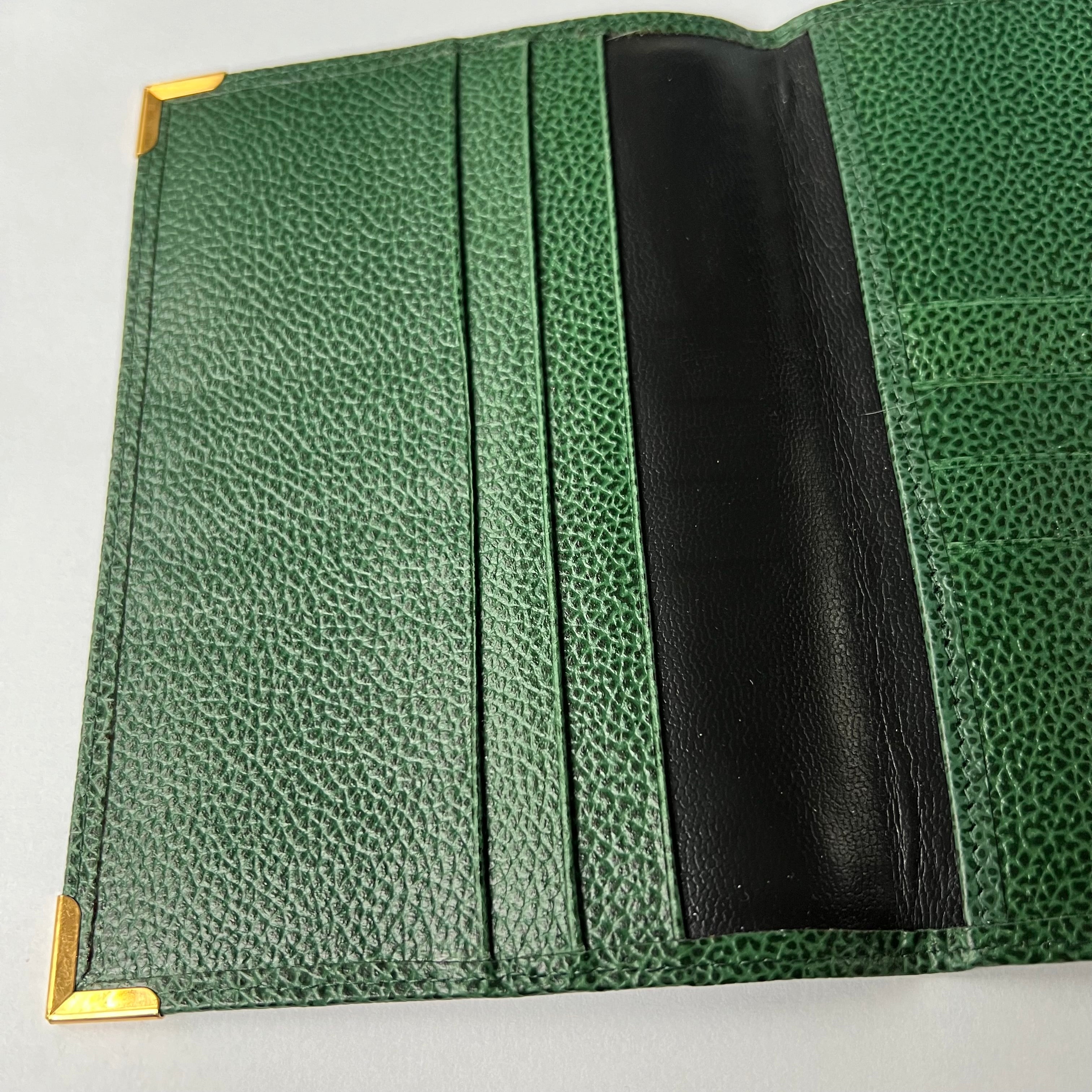 Vintage New Genuine ROLEX Green Leather Card Holder/Wallet 4.75x3.5 outlet inches + Booklet