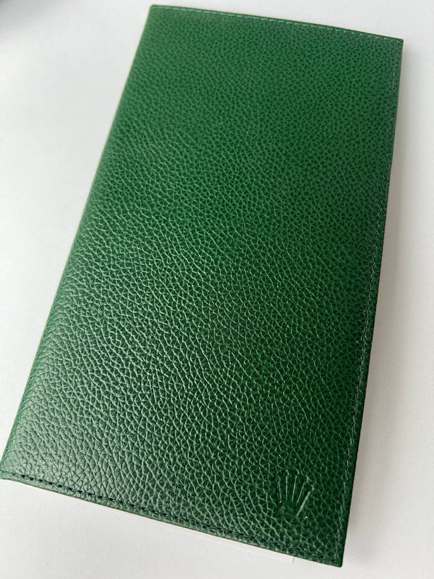 ROLEX Green Genuine Leather Notebook 7.20x3.90 inches 2 Sets of Pages