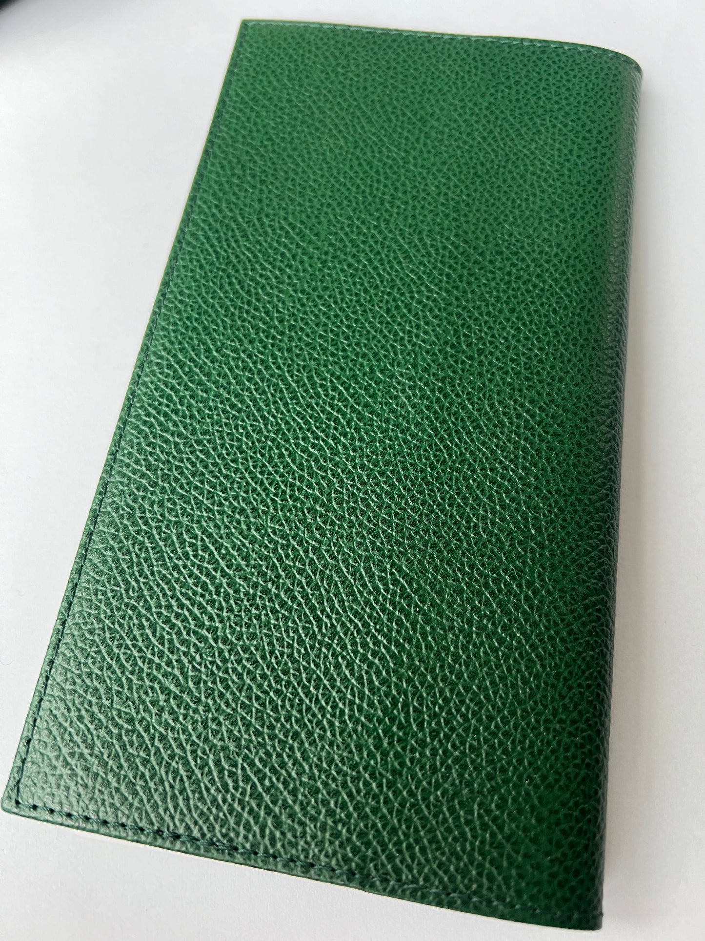 ROLEX Green Genuine Leather Notebook 7.20x3.90 inches 2 Sets of Pages