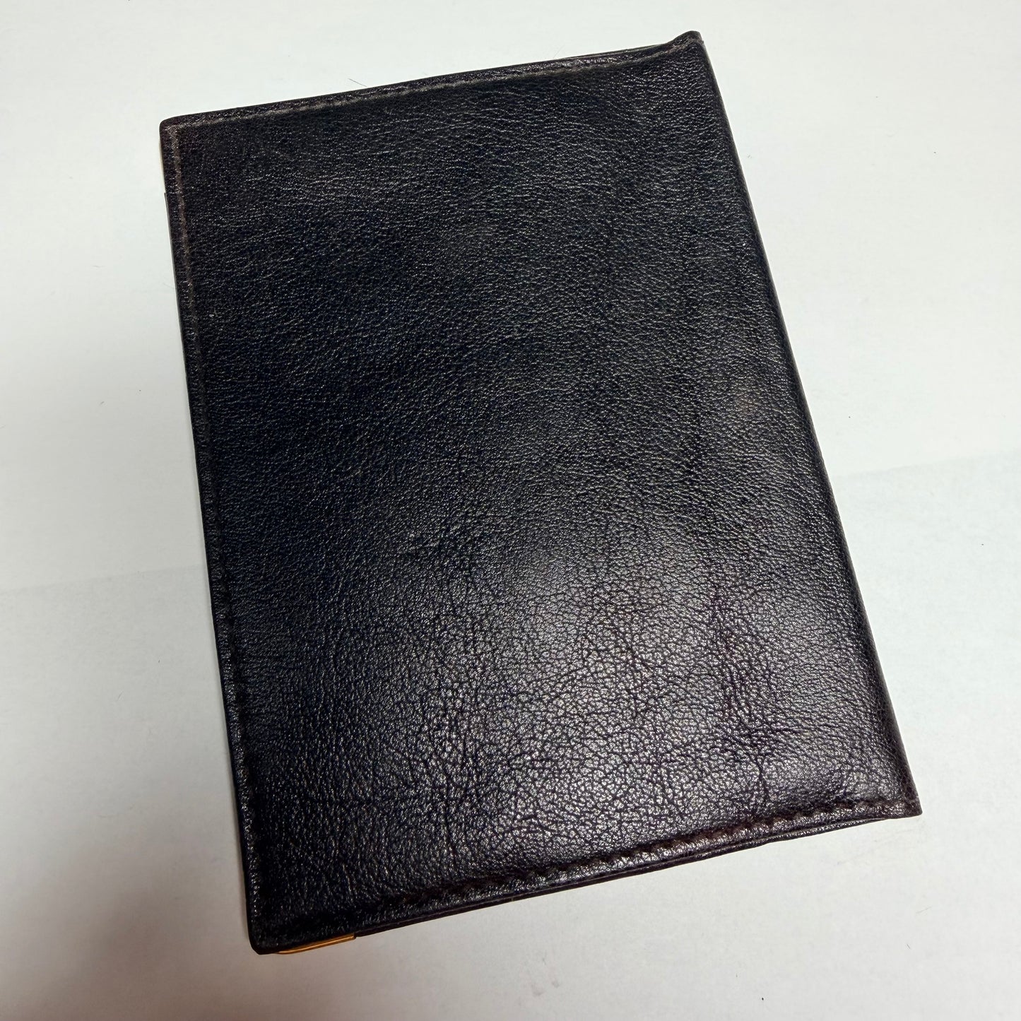 ROLEX Black Genuine Leather Passport Holder 5.60x4.10 inches