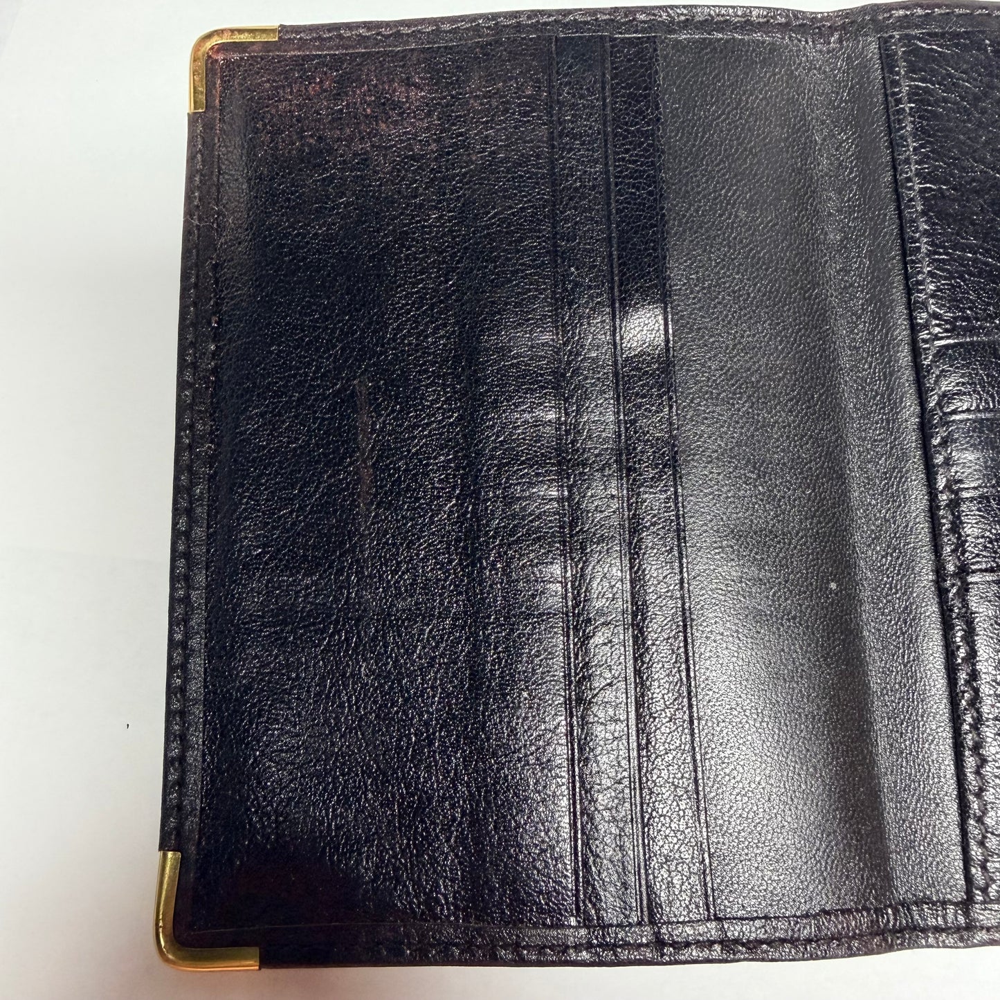 ROLEX Black Genuine Leather Passport Holder 5.60x4.10 inches