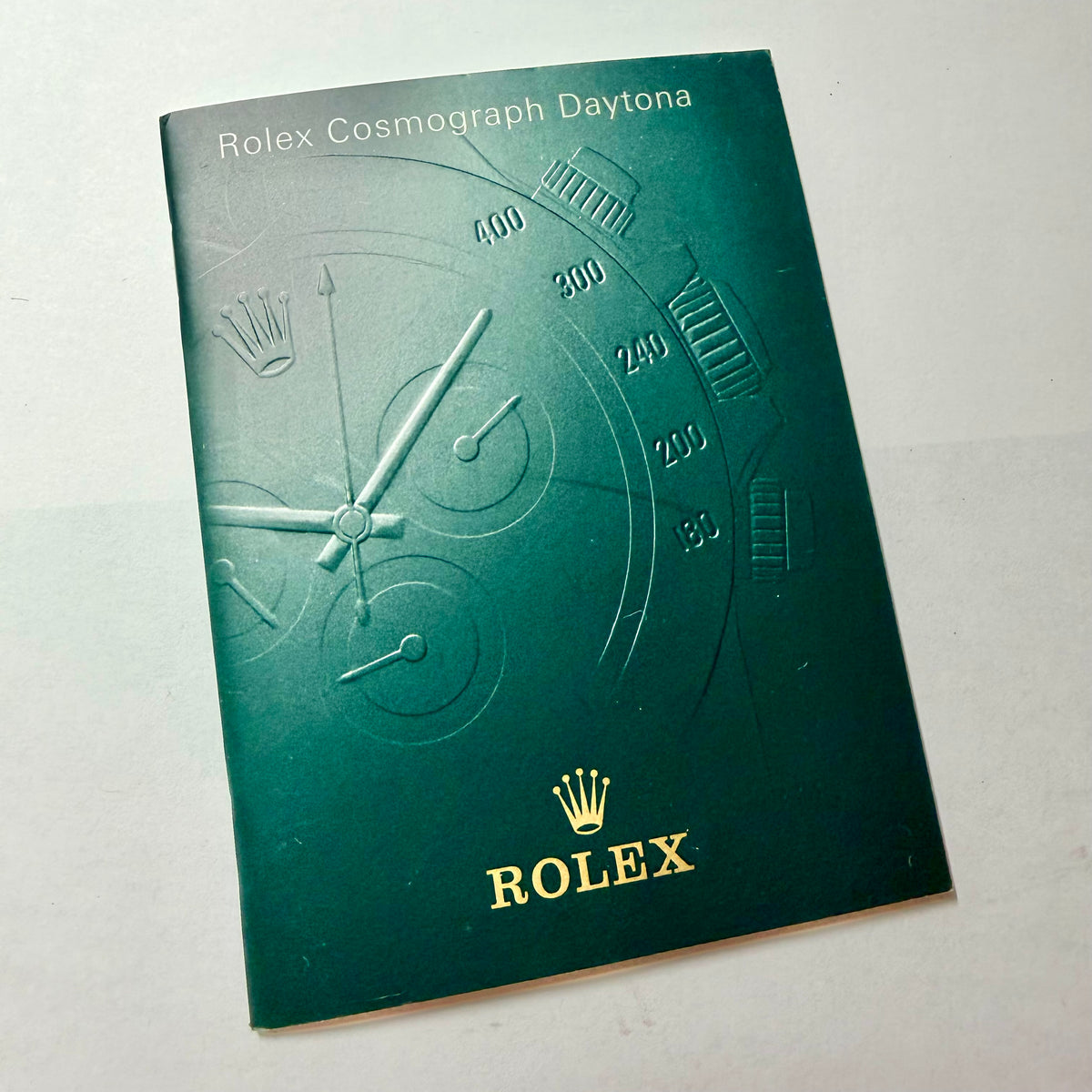 ROLEX Cosmograph Daytona Green Booklet 2000 English 4.75x3.5 