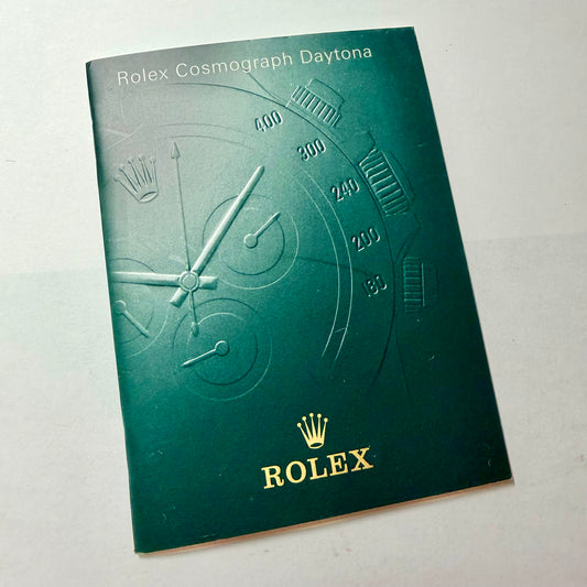 ROLEX Cosmograph Daytona Green Booklet 2000 English 4.75x3.5 inches