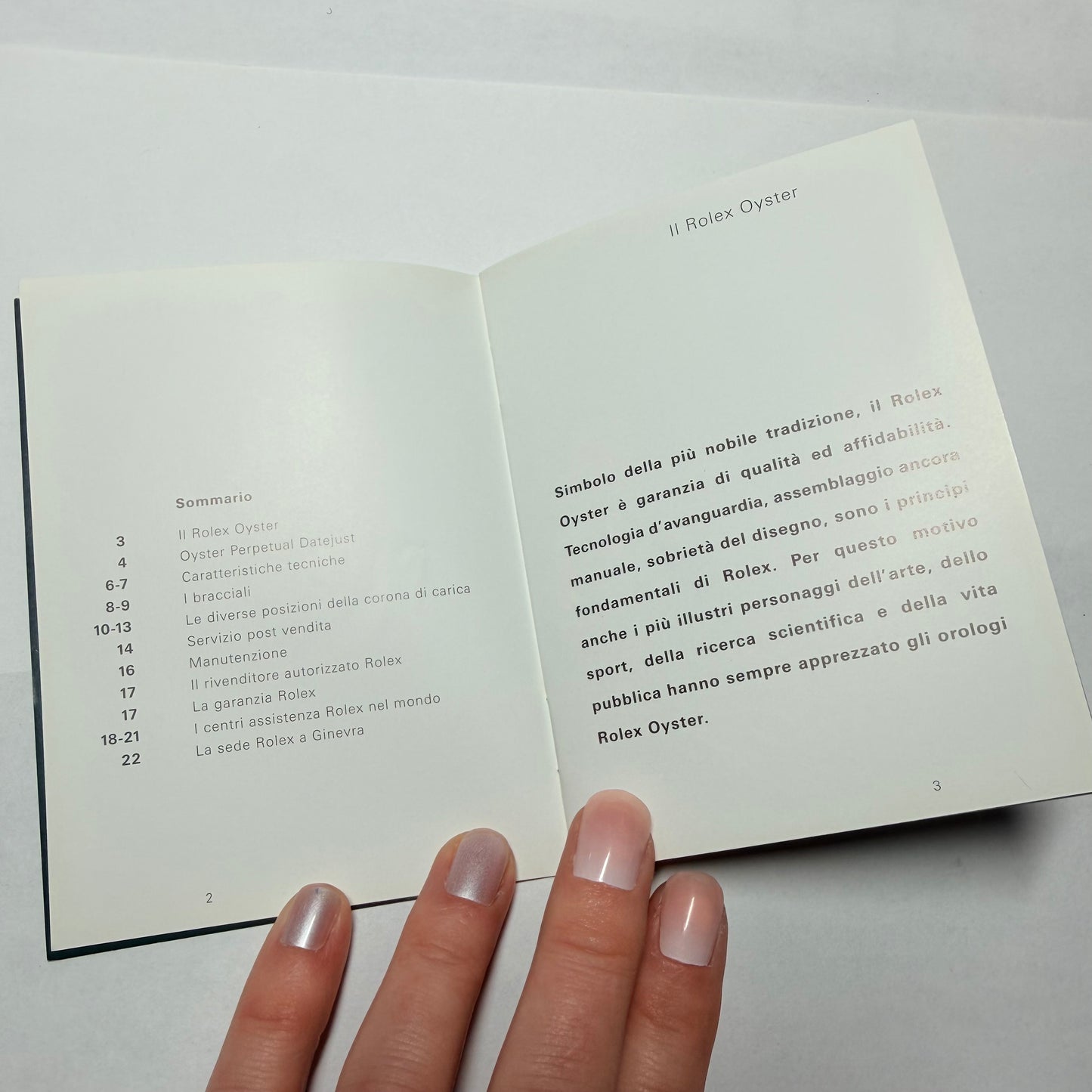 NEW Old Stock ROLEX Datejust Green Booklet 1999 Italian 4.75x3.5 inches