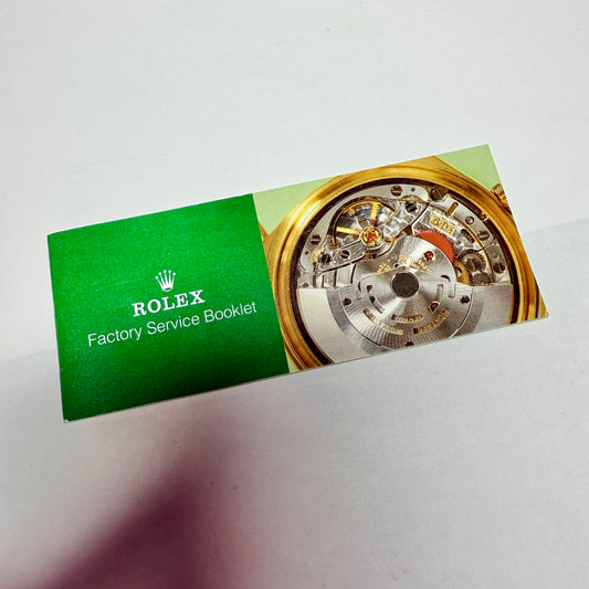 NEW Old Stock ROLEX Factory Service Booklet 5x2 inches