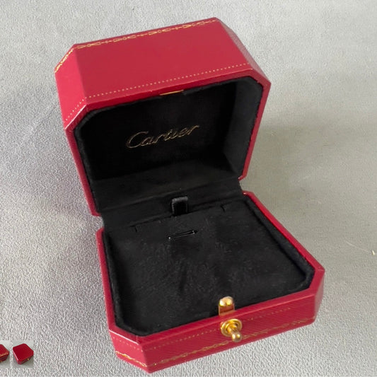 CARTIER Red/Black Pendant/Necklace Box 2.85x2.85x2”