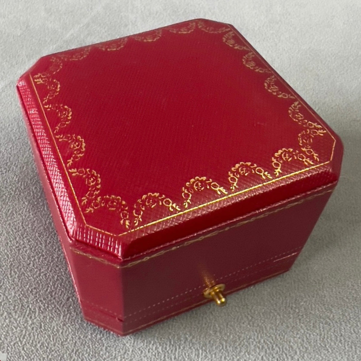 CARTIER Red/Black Pendant/Necklace Box 2.85x2.85x2”