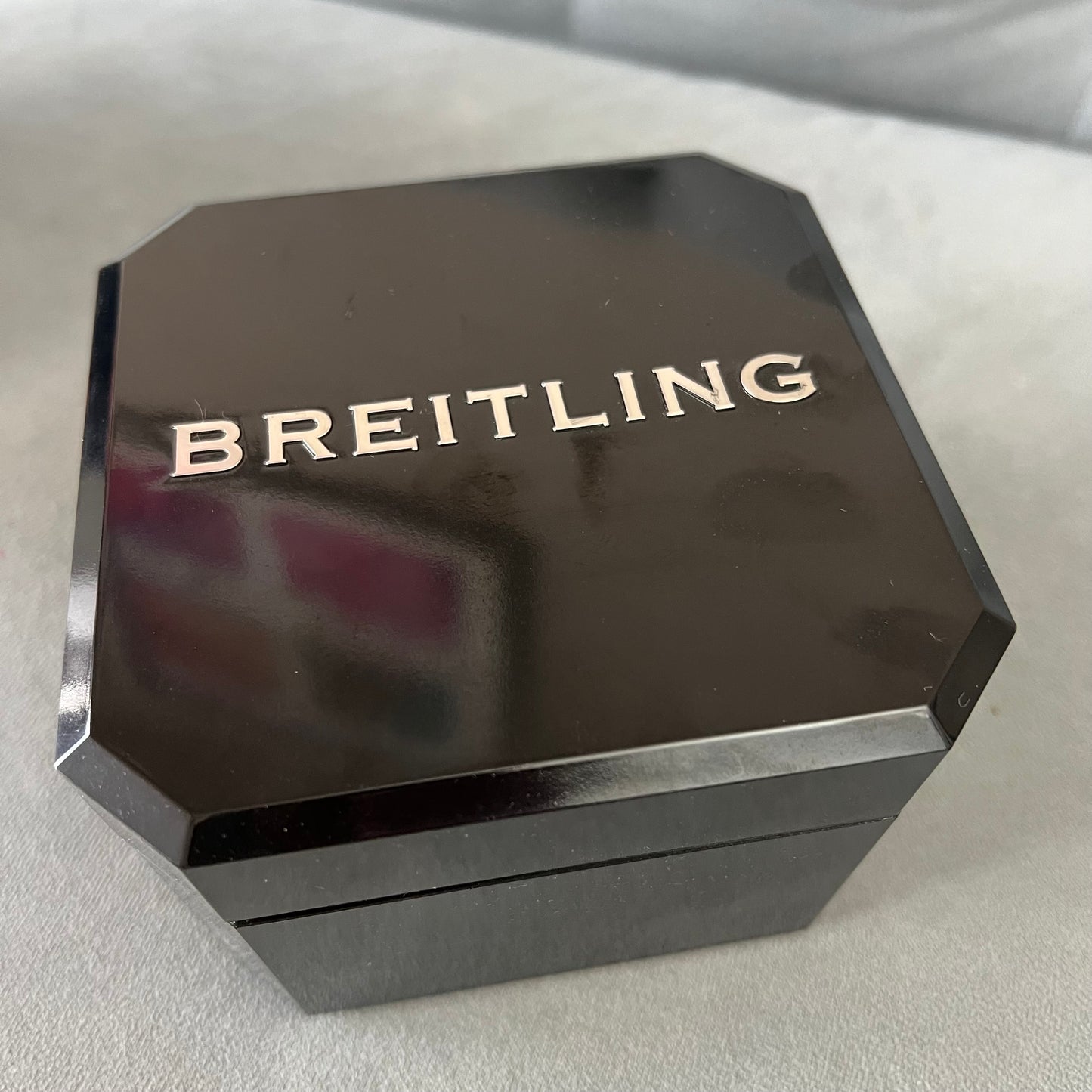 BREITLING Box + Outer Box + Cleaning Cloth 5.75x5.10x3.5 inches