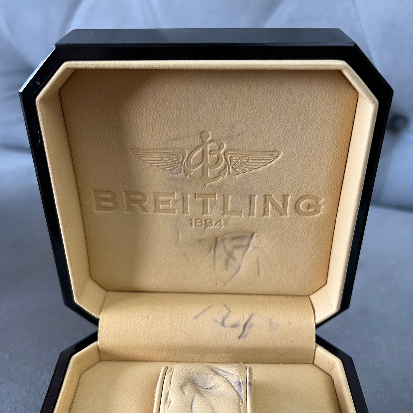 BREITLING Box + Outer Box + Cleaning Cloth 5.75x5.10x3.5 inches