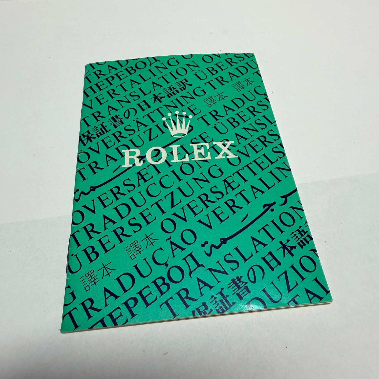 NEW Old Stock ROLEX Translation Booklet 4.10x2.90 inches
