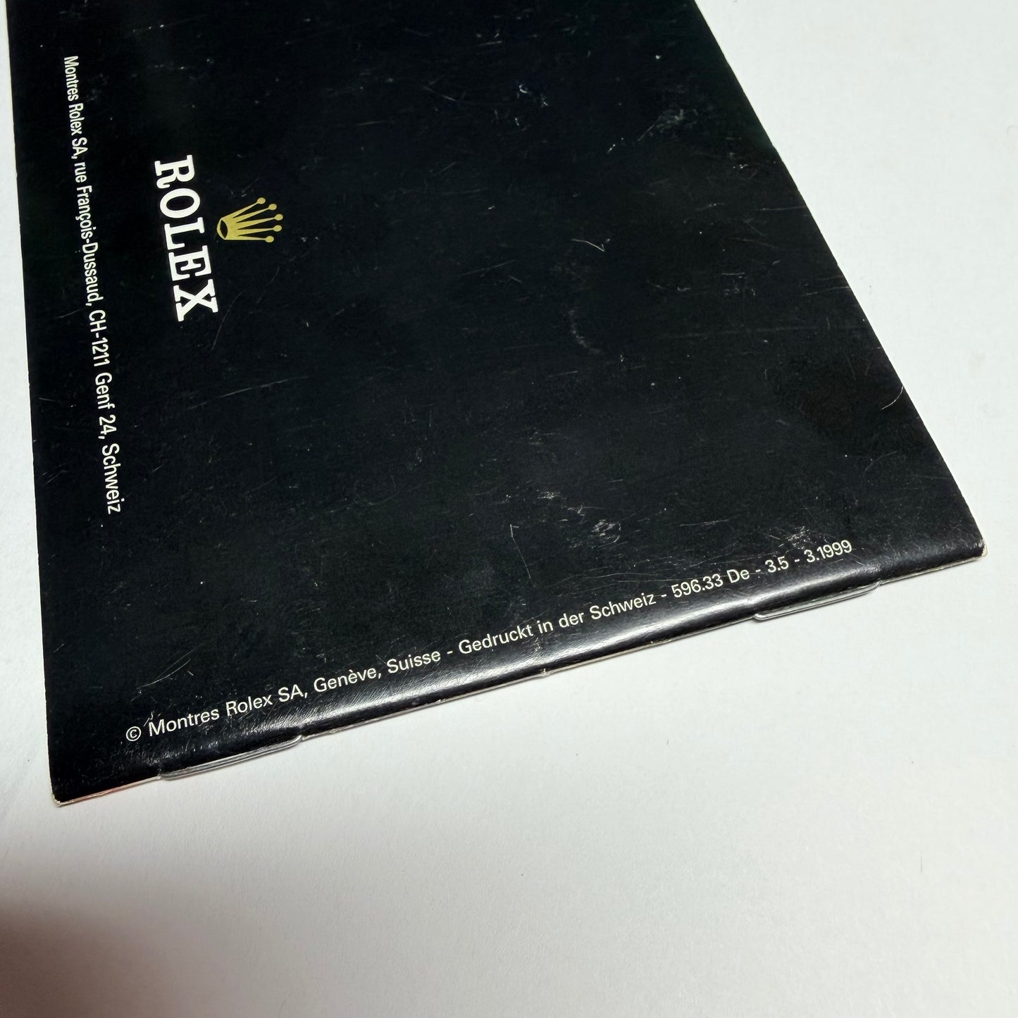 ROLEX Cosmograph Daytona Booklet 1999 German