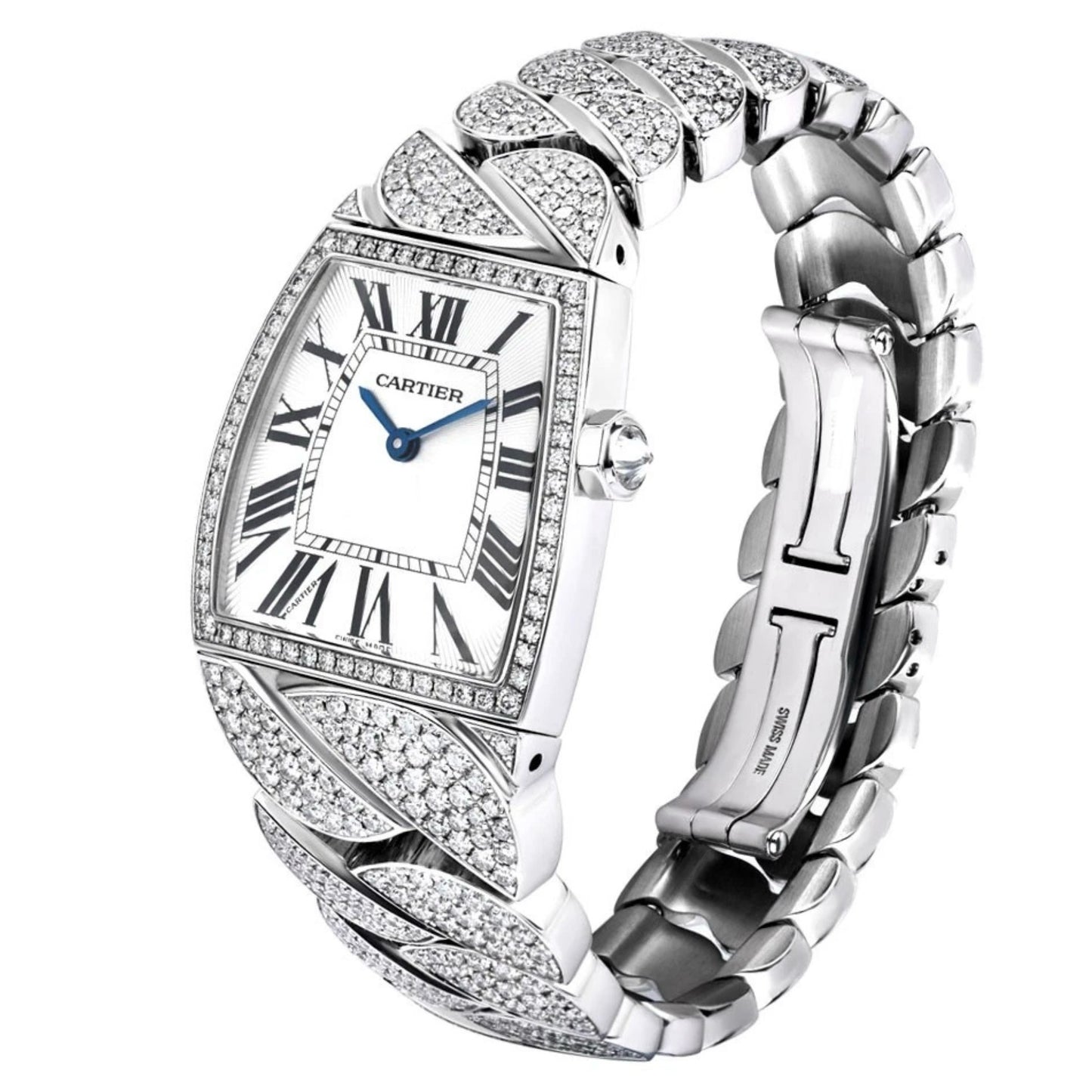 CARTIER LA DONA Quartz 28mm Steel 10.1TCW Diamond Watch