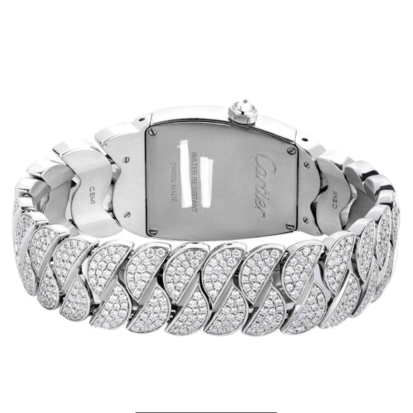 CARTIER LA DONA Quartz 28mm Steel 10.1TCW Diamond Watch