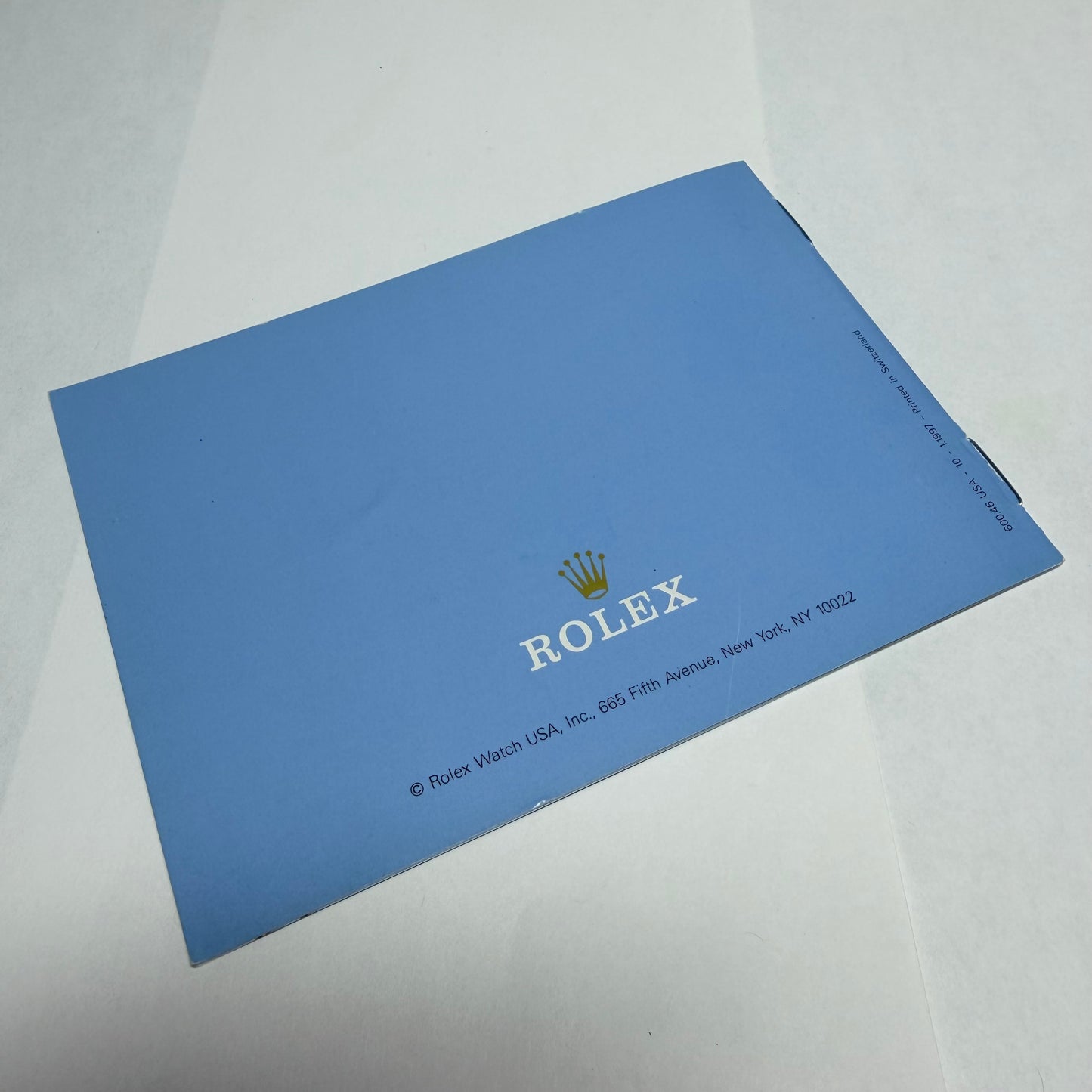 ROLEX Yacht-Master Booklet 1997 English