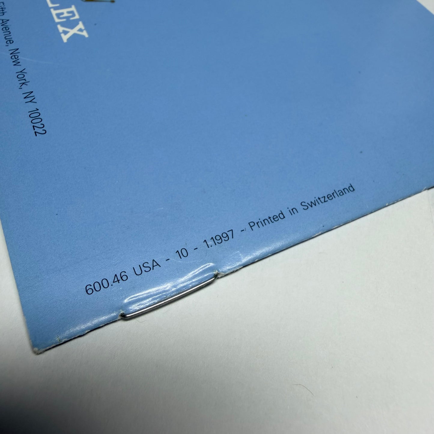 ROLEX Yacht-Master Booklet 1997 English