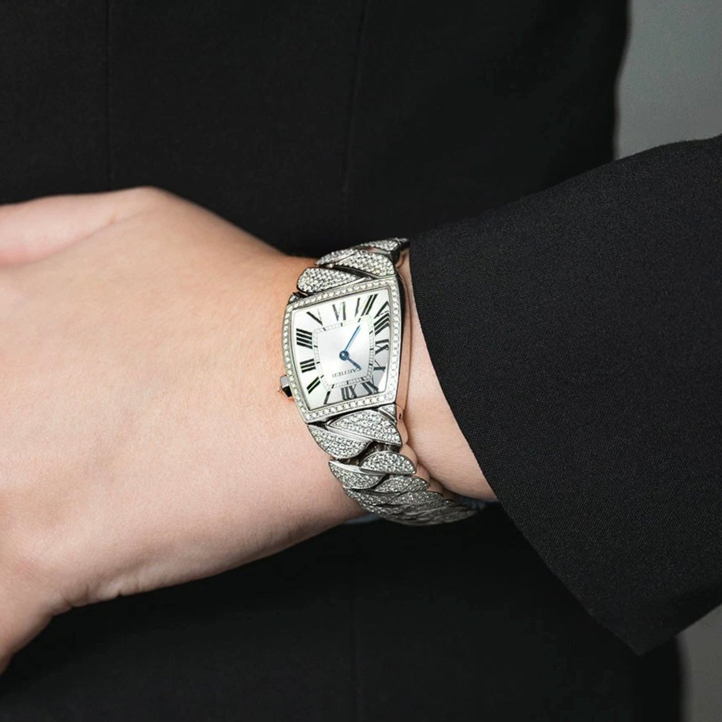 CARTIER LA DONA Quartz 28mm Steel 10.1TCW Diamond Watch