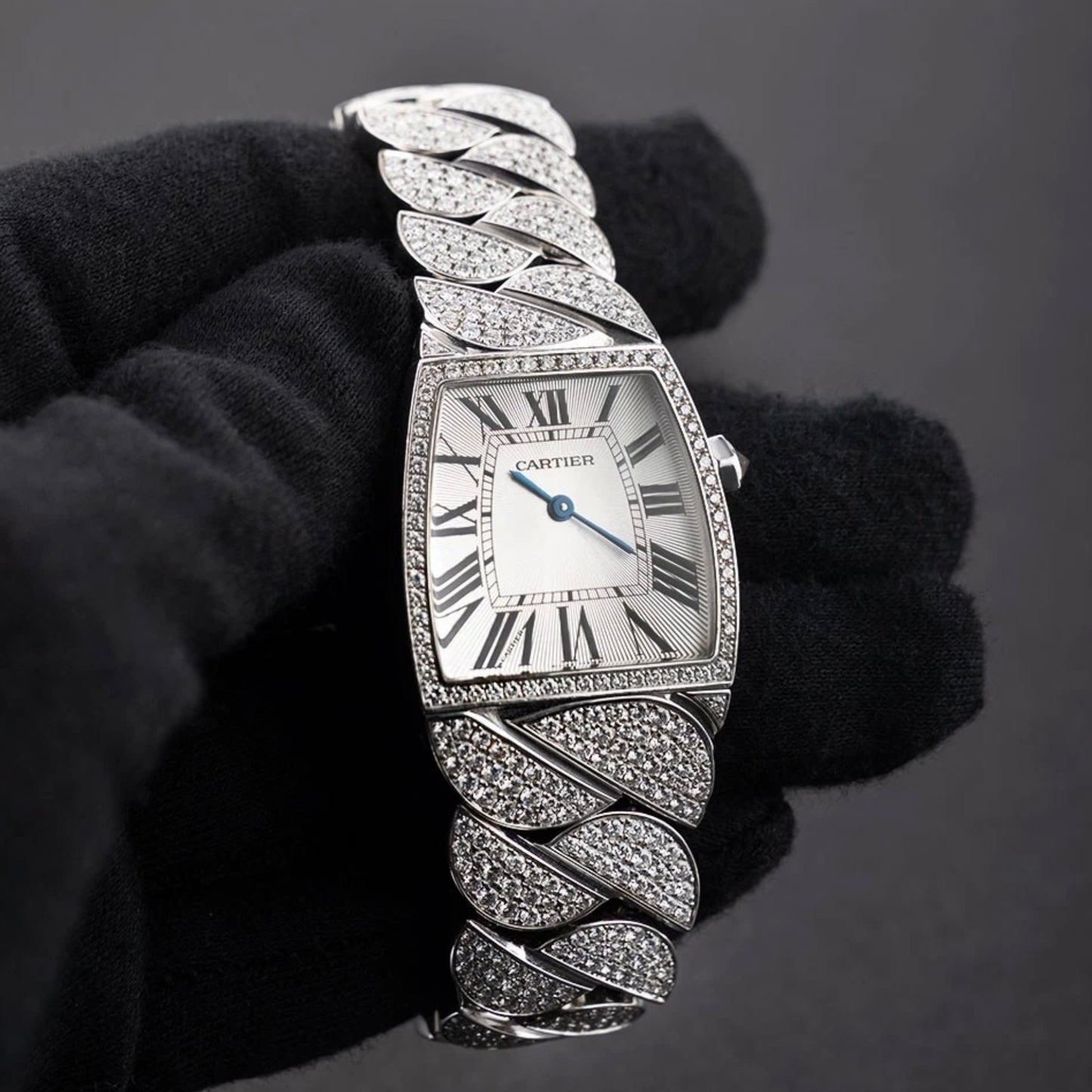 CARTIER LA DONA Quartz 28mm Steel 10.1TCW Diamond Watch