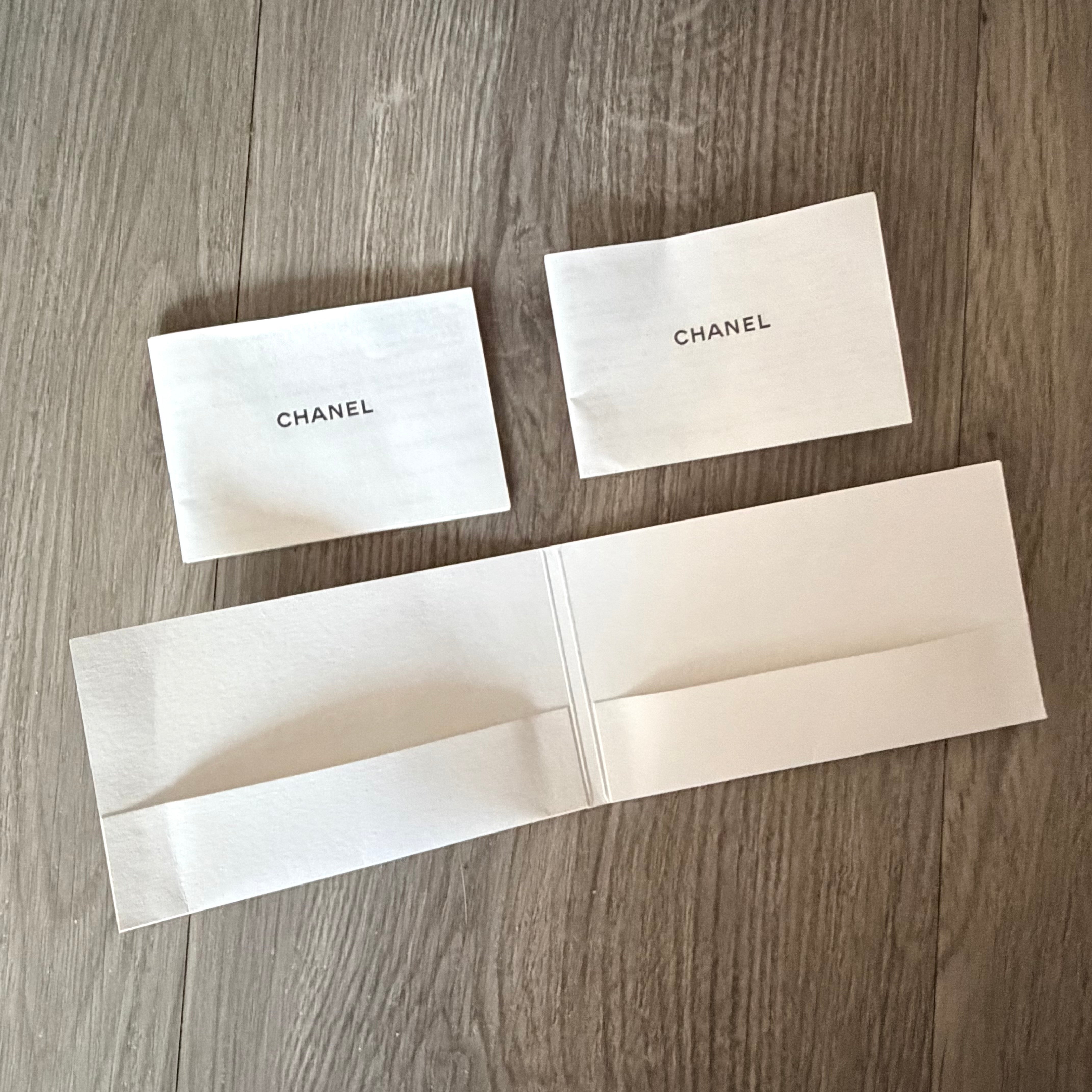 CHANEL sneakers Box in black w/ white logo detailing + Booklets +