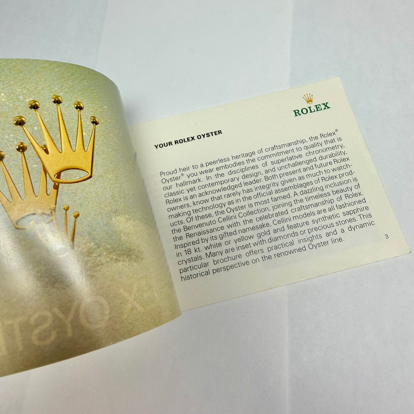 ROLEX Oyster Booklet 1985 English