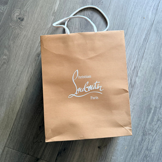Christian Louboutin paper bag with rope handles