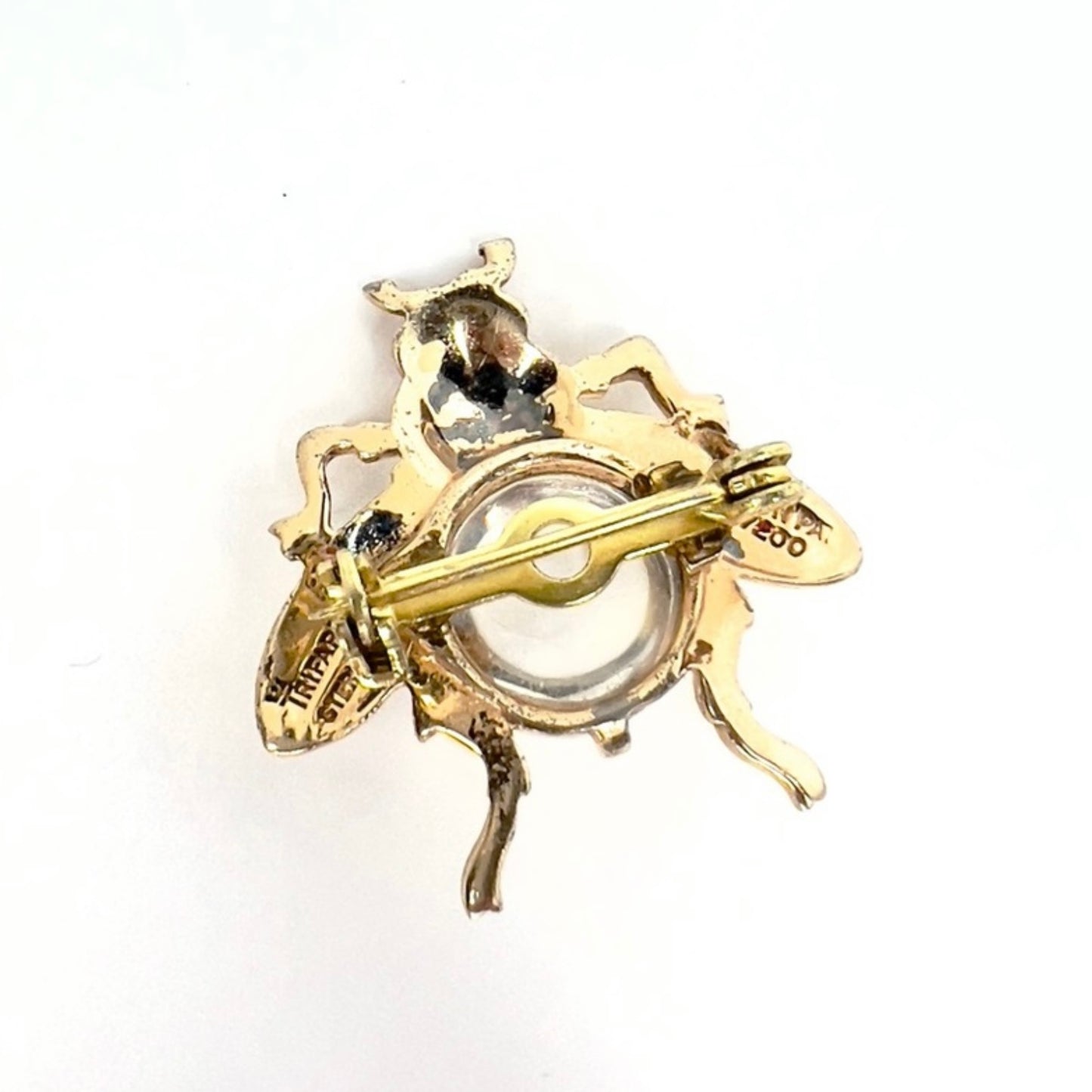 TRIFARI Gold Plated Silver Bug Brooch Pin