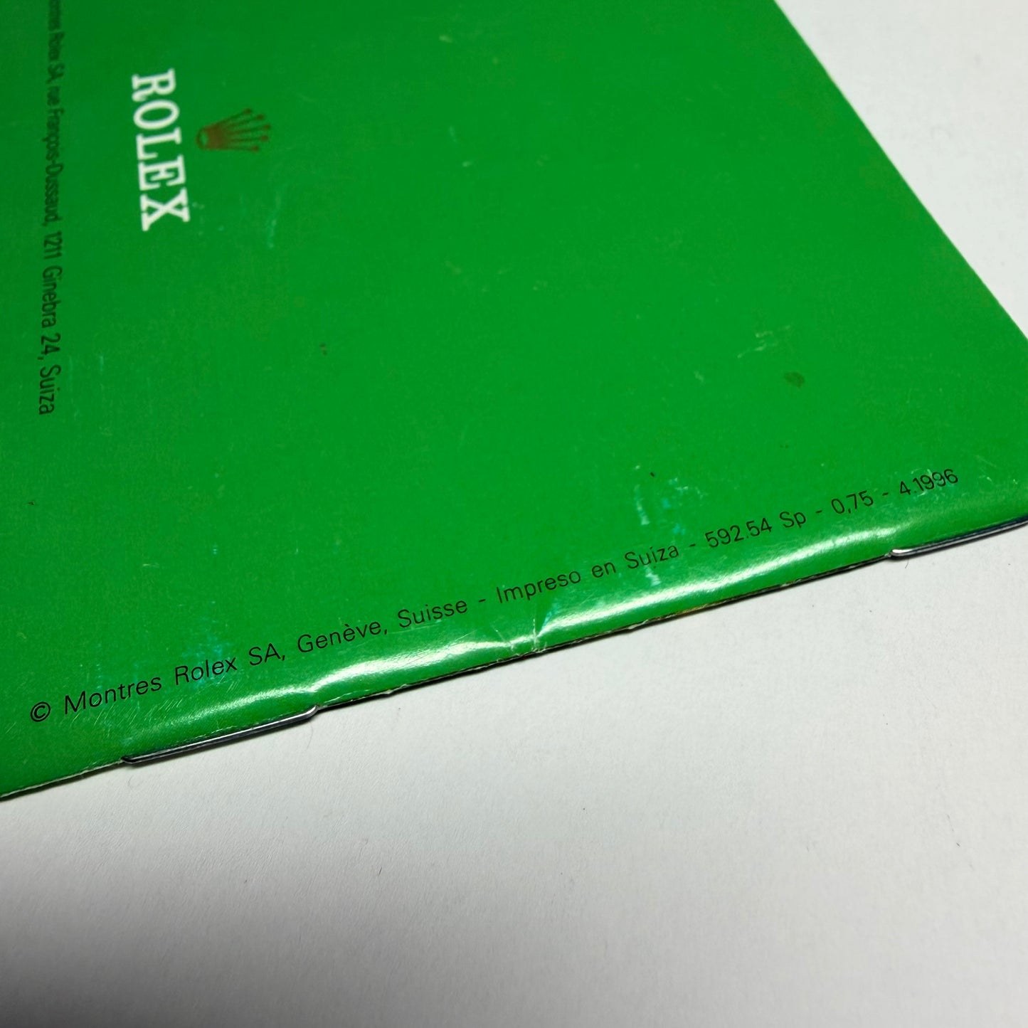 ROLEX Day-Date Booklet 1996 Spanish