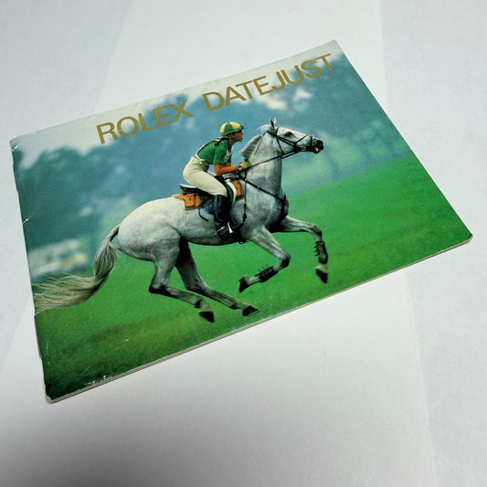 ROLEX Datejust Booklet 1988 English
