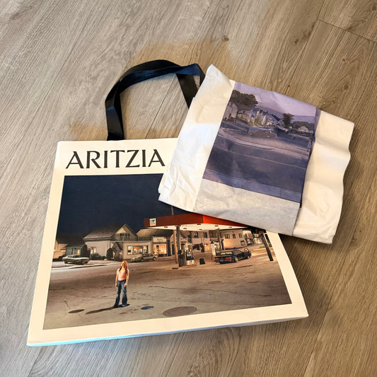 ARITZIA Shopping Bag + Original Tissue 13x12x5 inches