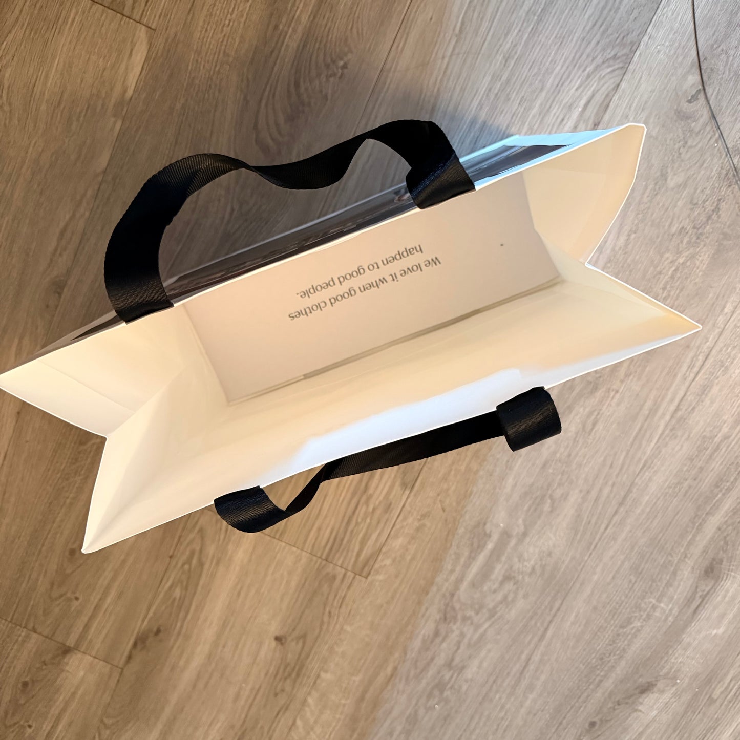ARITZIA Shopping Bag + Original Tissue 13x12x5 inches