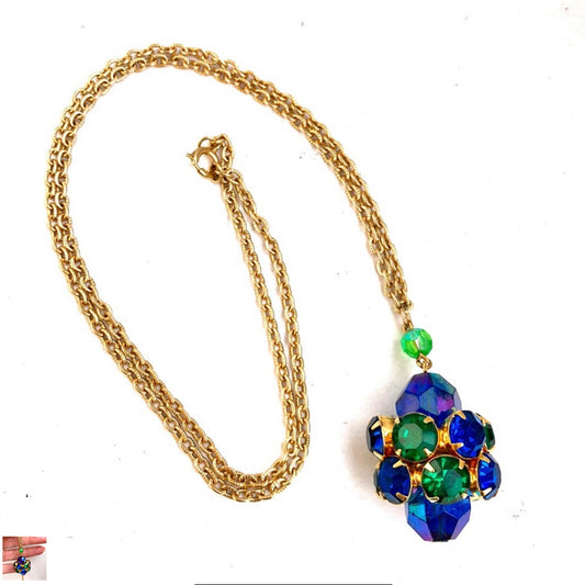 Gold Tone Necklace 12 inches Chain  Pendant