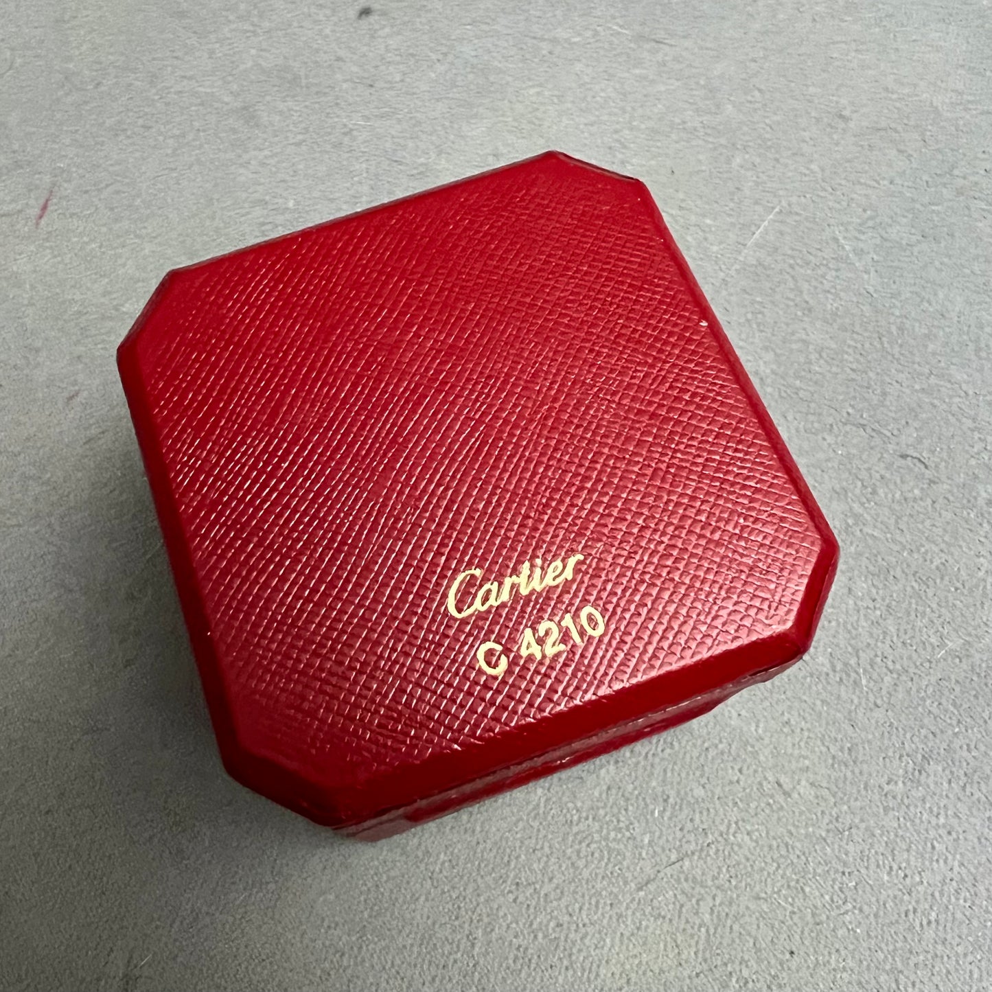 CARTIER Ring Box 2.30x2.30x2.10 inches