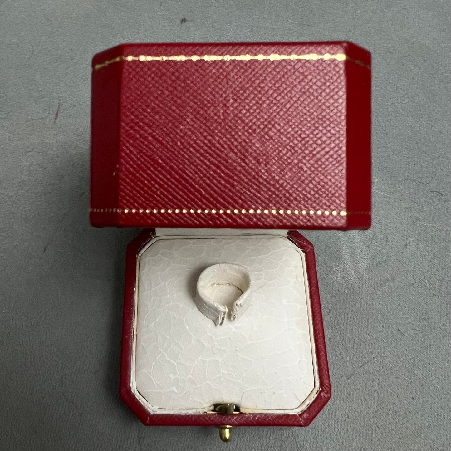 CARTIER Ring Box 2.30x2.30x2.10 inches