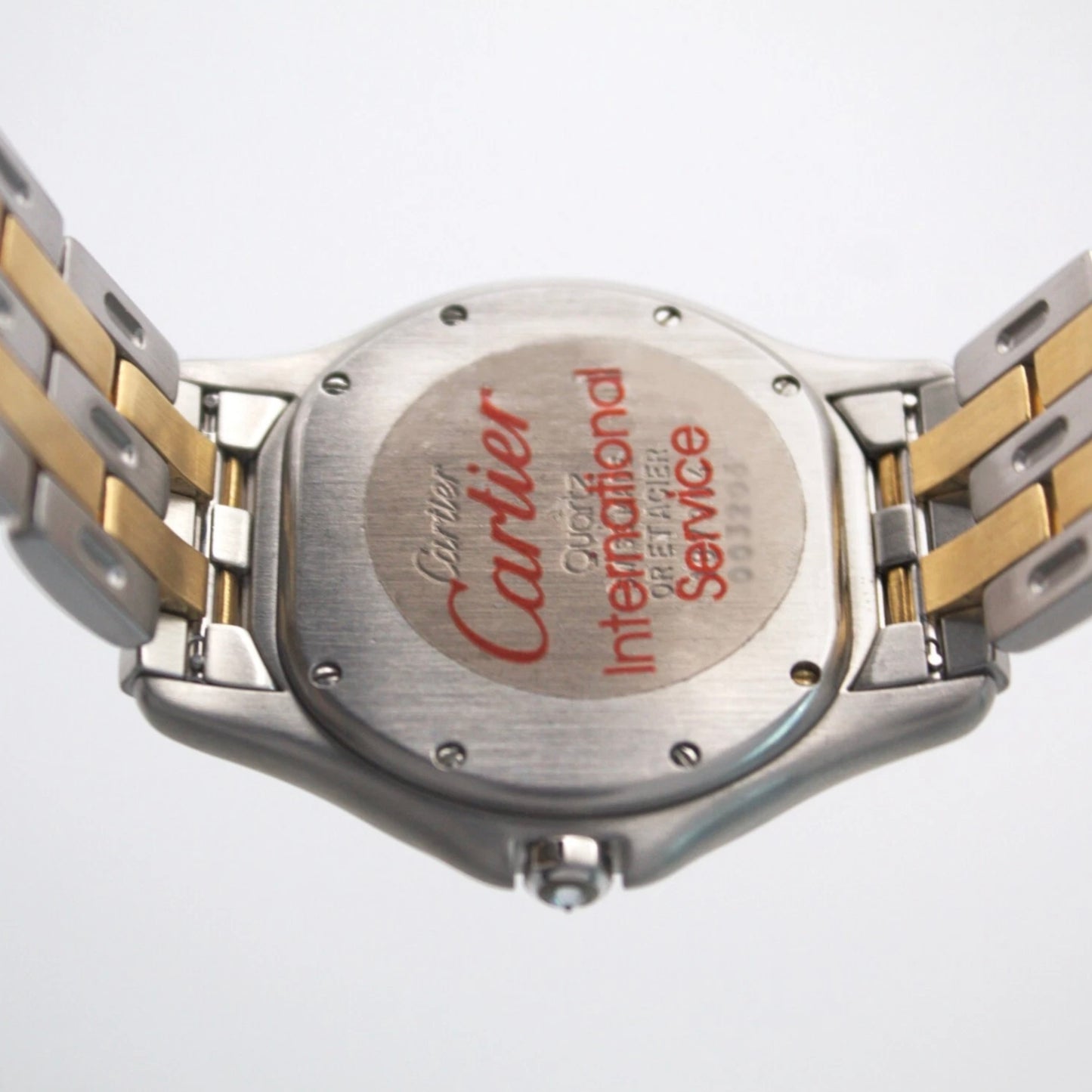 CARTIER PANTHERE COUGAR Quartz 32mm 2 Row Gold 0.45TCW Diamonds Watch