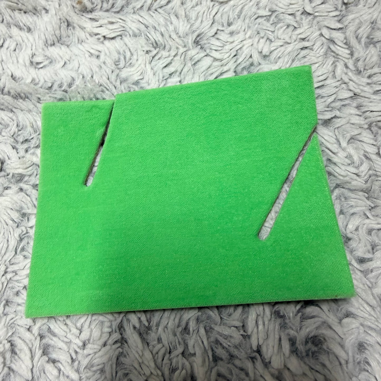 ROLEX Green Satin & Velvet Coffin/Triangle Box 4.90x3.75x1.90 inches